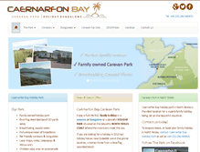 Tablet Screenshot of caernarfonbaycaravanpark.com